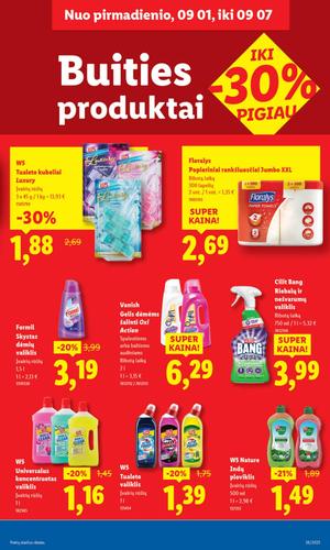 LIDL maisto akcijų leidinys nuo ketvirtadienio, rugsėjo 4 d.