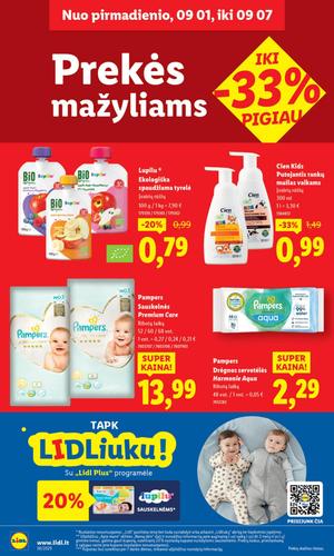 LIDL maisto akcijų leidinys nuo ketvirtadienio, rugsėjo 4 d.