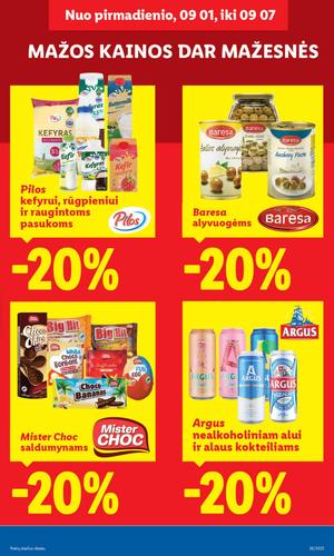 LIDL maisto akcijų leidinys nuo ketvirtadienio, rugsėjo 4 d.