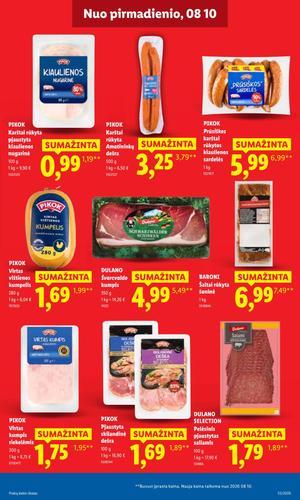 LIDL maisto akcijų leidinys nuo rugpjūčio 10 d.