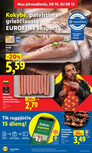 LIDL maisto akcijų leidinys nuo rugpjūčio 10 d.