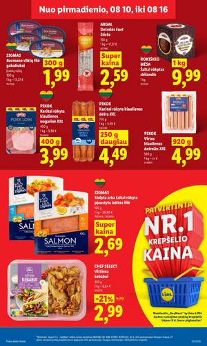 LIDL maisto akcijų leidinys nuo rugpjūčio 10 d.