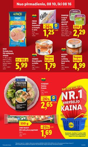 LIDL maisto akcijų leidinys nuo rugpjūčio 10 d.