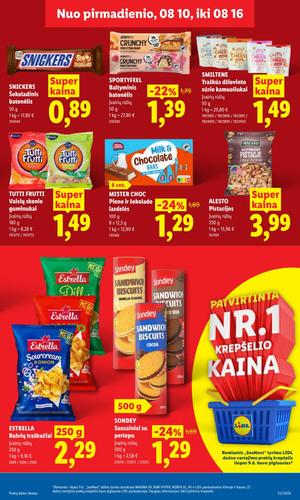 LIDL maisto akcijų leidinys nuo rugpjūčio 10 d.