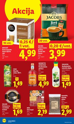 LIDL maisto akcijų leidinys nuo rugpjūčio 10 d.