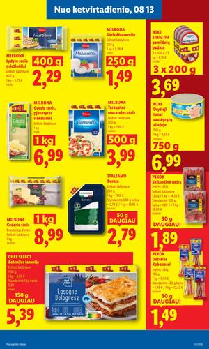 LIDL maisto akcijų leidinys nuo rugpjūčio 10 d.