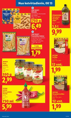 LIDL maisto akcijų leidinys nuo rugpjūčio 10 d.