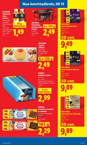 LIDL maisto akcijų leidinys nuo rugpjūčio 10 d.