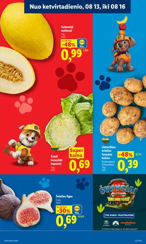 LIDL maisto akcijų leidinys nuo rugpjūčio 10 d.