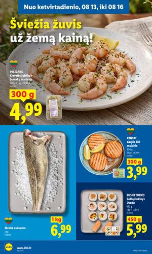 LIDL maisto akcijų leidinys nuo rugpjūčio 10 d.