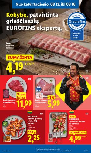 LIDL maisto akcijų leidinys nuo rugpjūčio 10 d.