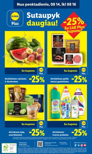 LIDL maisto akcijų leidinys nuo rugpjūčio 10 d.