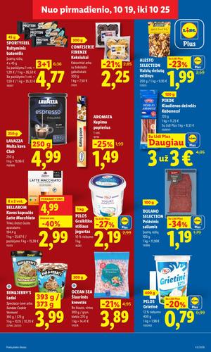 LIDL maisto akcijų leidinys nuo spalio 19 d.
