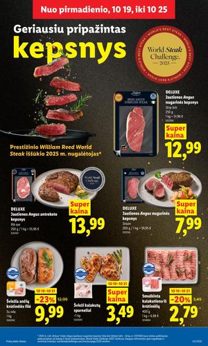 LIDL maisto akcijų leidinys nuo spalio 19 d.