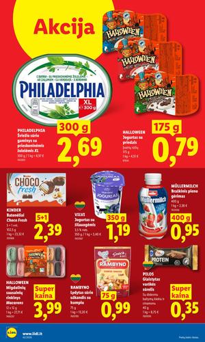 LIDL maisto akcijų leidinys nuo spalio 19 d.