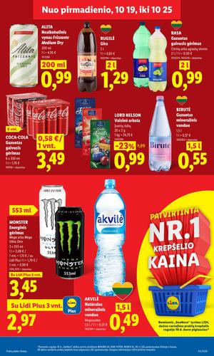 LIDL maisto akcijų leidinys nuo spalio 19 d.