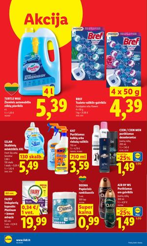 LIDL maisto akcijų leidinys nuo spalio 19 d.