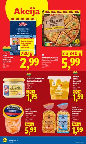 LIDL maisto akcijų leidinys nuo spalio 19 d.
