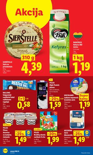 LIDL maisto akcijų leidinys nuo spalio 19 d.