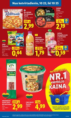 LIDL maisto akcijų leidinys nuo spalio 19 d.