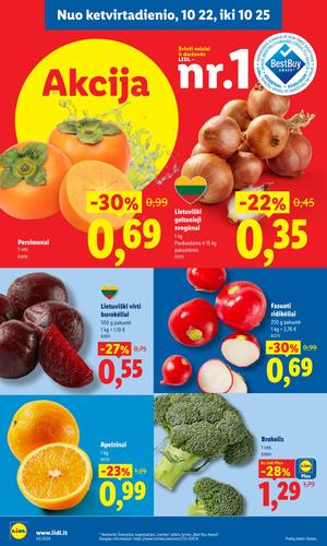 LIDL maisto akcijų leidinys nuo spalio 19 d.