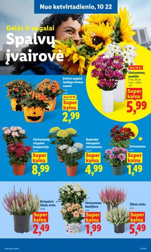 LIDL maisto akcijų leidinys nuo spalio 19 d.
