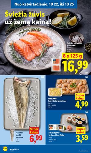 LIDL maisto akcijų leidinys nuo spalio 19 d.