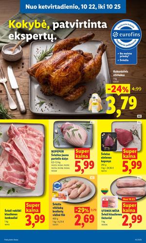 LIDL maisto akcijų leidinys nuo spalio 19 d.