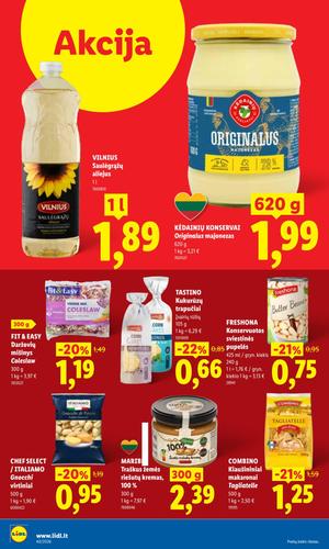LIDL maisto akcijų leidinys nuo rugsėjo 28 d.
