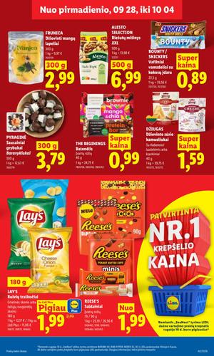LIDL maisto akcijų leidinys nuo rugsėjo 28 d.