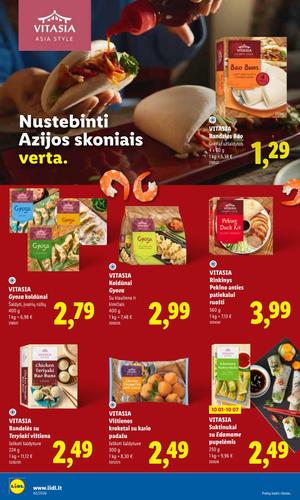 LIDL maisto akcijų leidinys nuo rugsėjo 28 d.