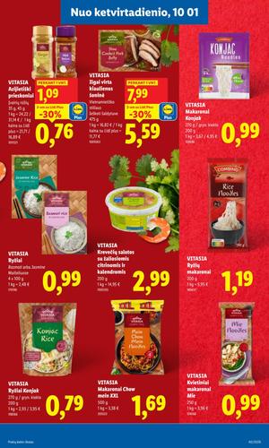 LIDL maisto akcijų leidinys nuo rugsėjo 28 d.