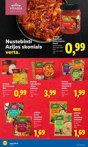 LIDL maisto akcijų leidinys nuo rugsėjo 28 d.