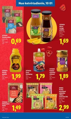 LIDL maisto akcijų leidinys nuo rugsėjo 28 d.