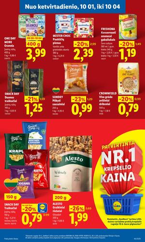 LIDL maisto akcijų leidinys nuo rugsėjo 28 d.