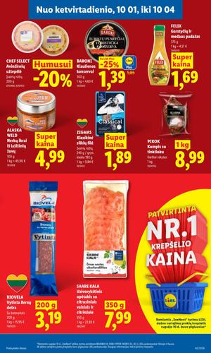 LIDL maisto akcijų leidinys nuo rugsėjo 28 d.