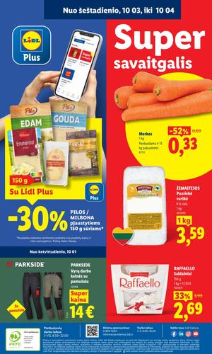 LIDL maisto akcijų leidinys nuo rugsėjo 28 d.