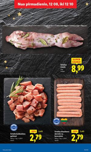 LIDL maisto akcijų leidinys nuo gruodžio 8 d.