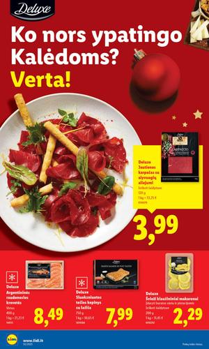 LIDL maisto akcijų leidinys nuo gruodžio 8 d.