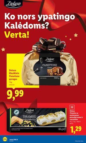 LIDL maisto akcijų leidinys nuo gruodžio 8 d.