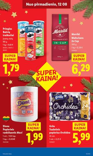 LIDL maisto akcijų leidinys nuo gruodžio 8 d.