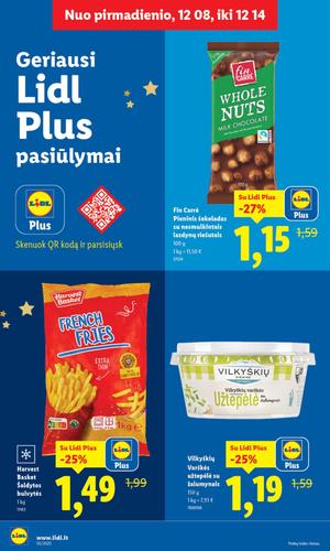 LIDL maisto akcijų leidinys nuo gruodžio 8 d.