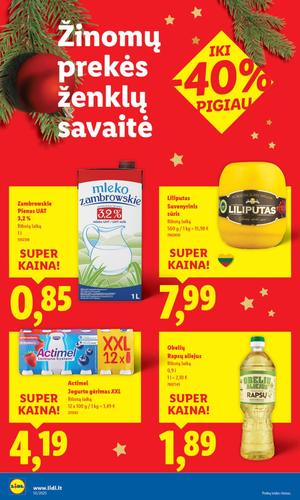 LIDL maisto akcijų leidinys nuo gruodžio 8 d.