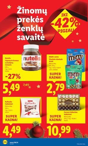 LIDL maisto akcijų leidinys nuo gruodžio 8 d.