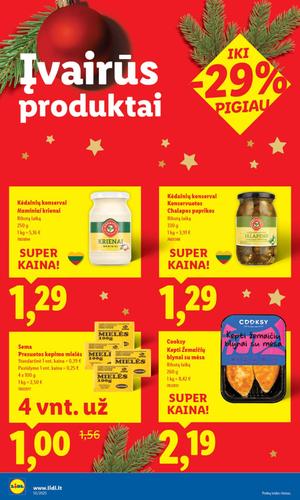 LIDL maisto akcijų leidinys nuo gruodžio 8 d.