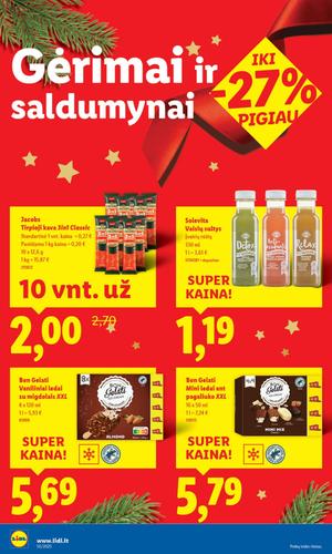 LIDL maisto akcijų leidinys nuo gruodžio 8 d.
