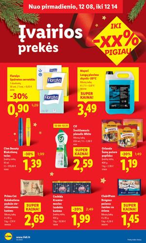 LIDL maisto akcijų leidinys nuo gruodžio 8 d.