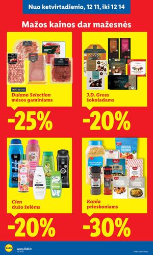 LIDL maisto akcijų leidinys nuo gruodžio 8 d.