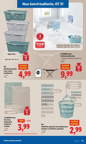 LIDL ne maisto prekių leidinys nuo liepos 28 d.