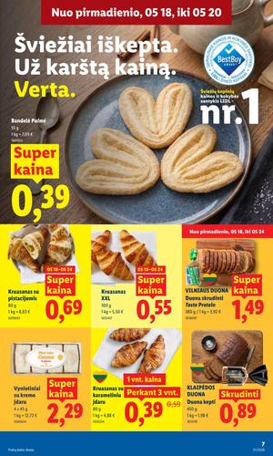 LIDL maisto akcijų leidinys nuo gegužės 18 d.